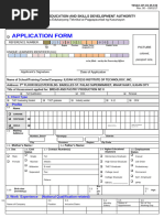 Application Form NC II Renewal | PDF