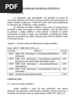 Como elaborar Artigo Científico