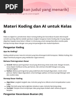 Modul Coding Kelas 6 SD yang Menyenangkan | PDF