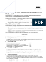 Cómo se calculan los puntos en la Clasificación Mundial FIFA