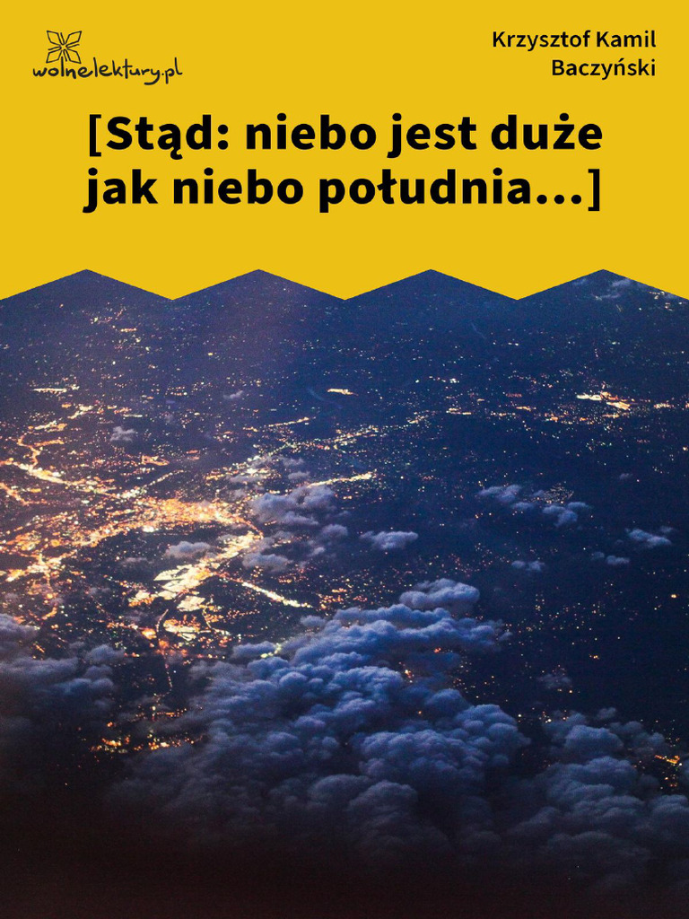 Baczynski Stad Niebo Jest Duze | PDF