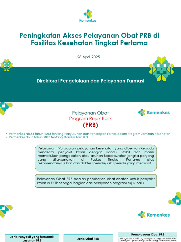 Akses Obat PRB di Fasilitas Kesehatan | PDF