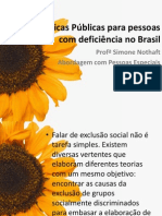 Políticas Públicas para pessoas com deficiência no Brasil