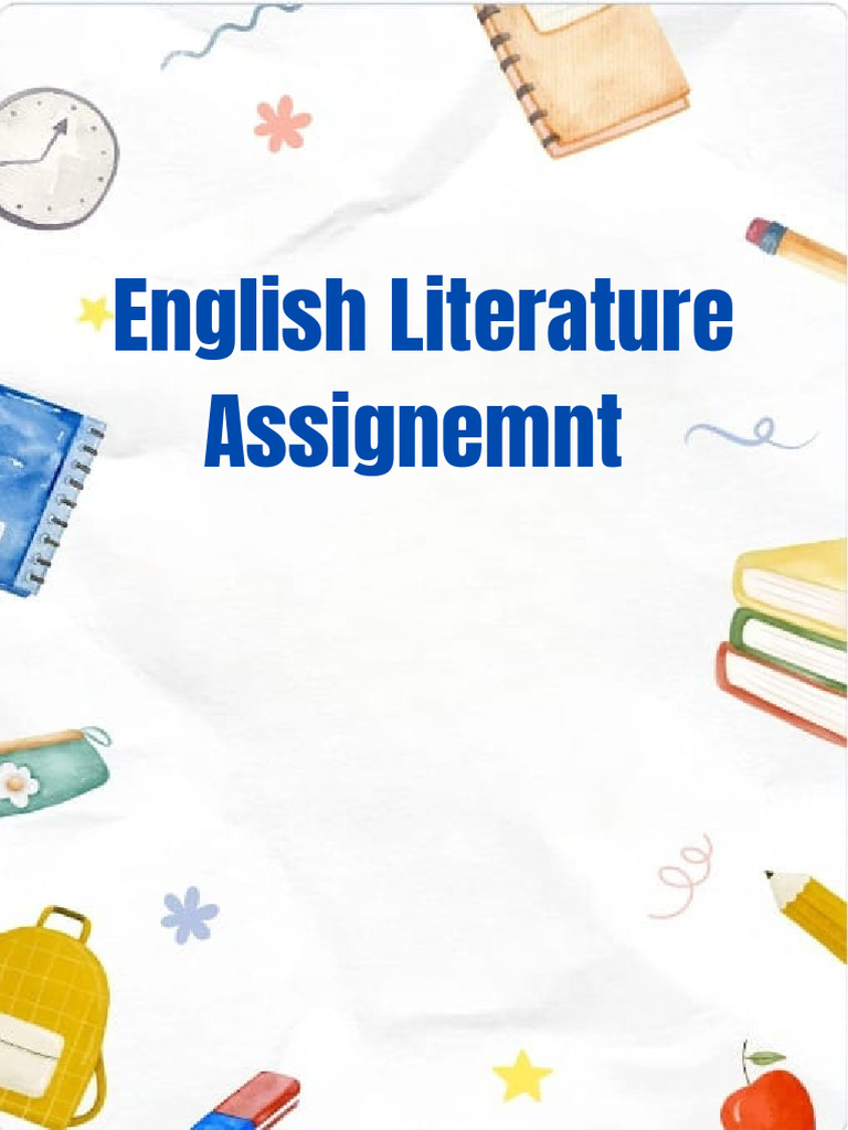 English Literature Assignemnt 20250629 145935 0000 | PDF