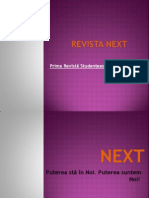 Revista Next, lucrare-prezentare Power Point. Chișinău, 2012