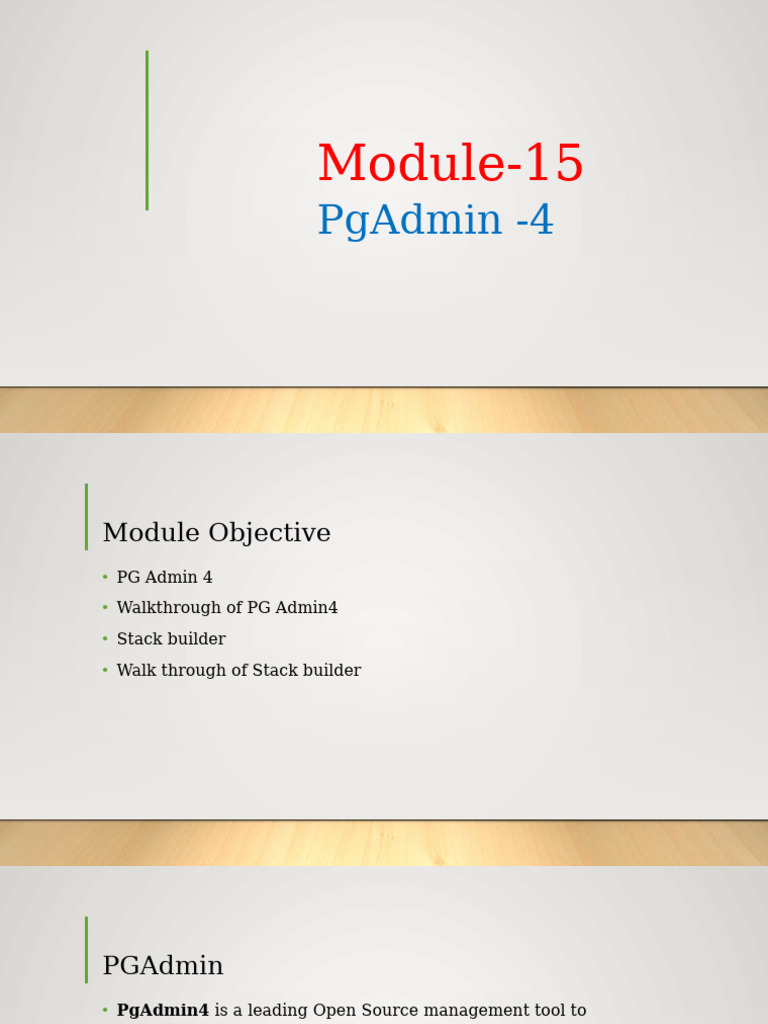 PgAdmin 4 Tutorial Overview | PDF