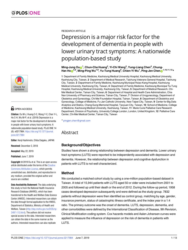 EBSCO-FullText-03 11 2025 | PDF | Dementia | Major Depressive Disorder