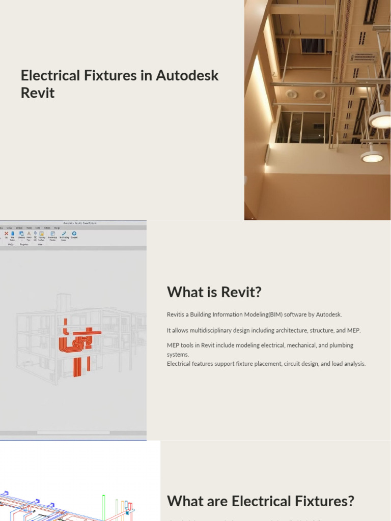 Electrical Fixtures in Revit Overview | PDF | Autodesk Revit | Lighting