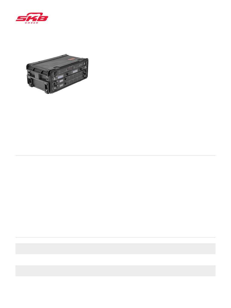 4U Injection Molded Rack with Wheels | PDF