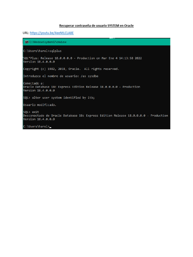 Video Tutorial SQLPLUS | PDF