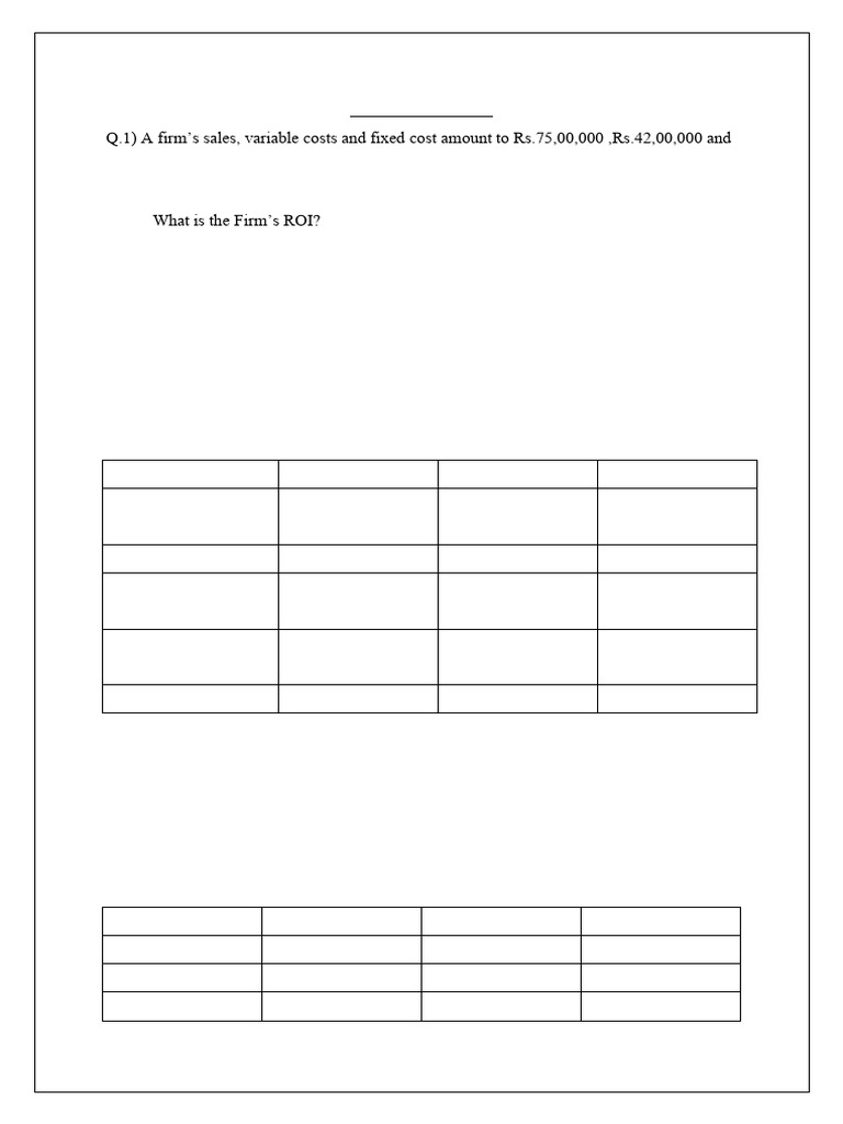 Assignment No 4 | PDF | Leverage (Finance) | Capital Structure