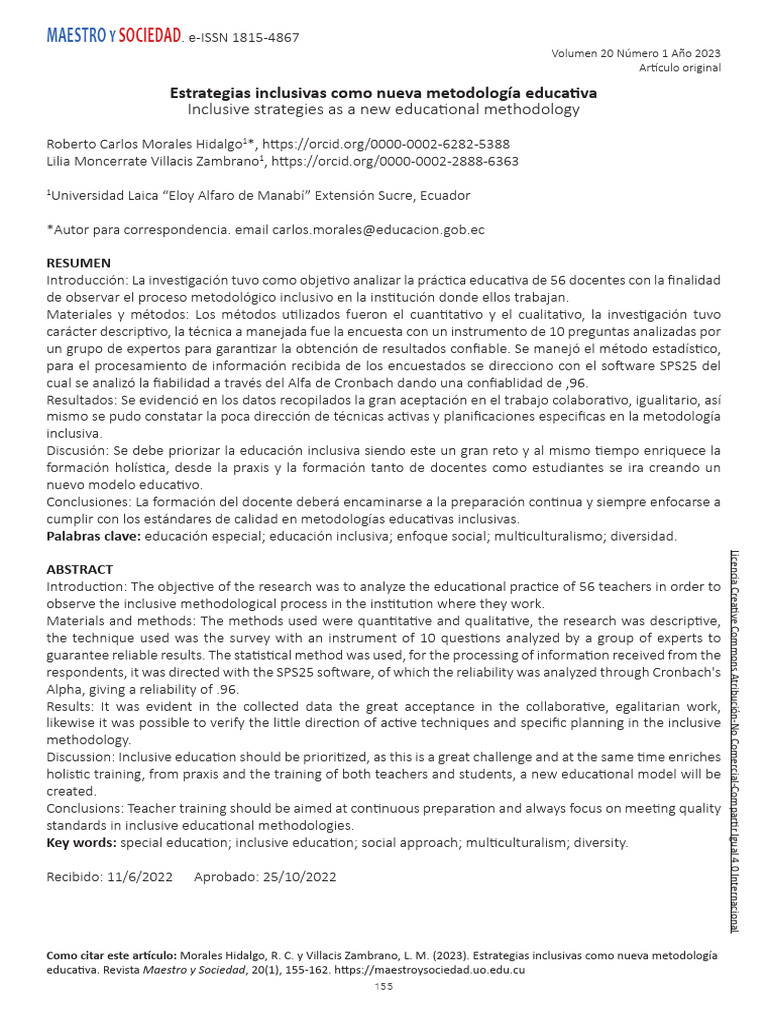 Estrategias Inclusivas en Educación | PDF | Enseñando | Inclusión ...