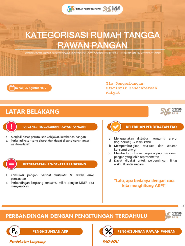 Pengukuran Rawan Pangan di Indonesia | PDF