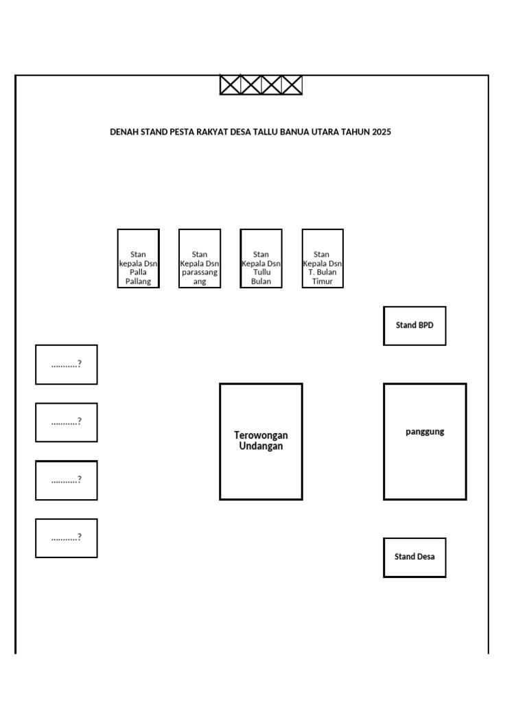 Denah Stand Pesta Rakyat 2025 | PDF