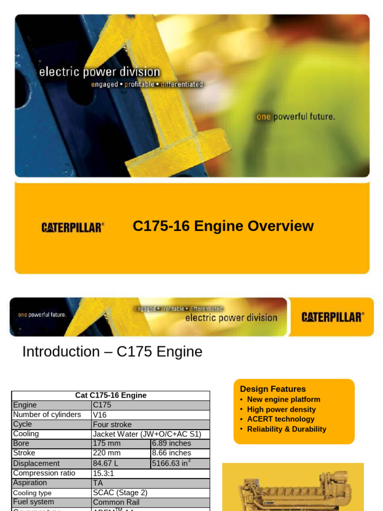 C175-16 Engine Overview - CAT | PDF | Engines | Turbocharger