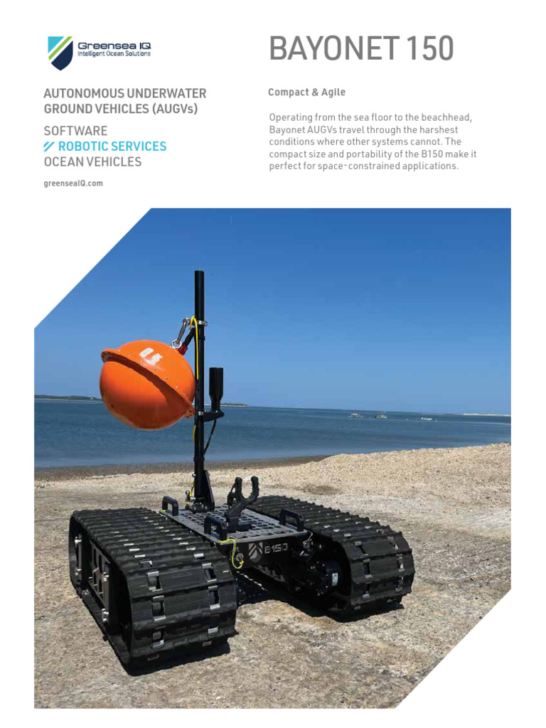 Bayonet 150: Compact Ocean AUGV Specs | PDF