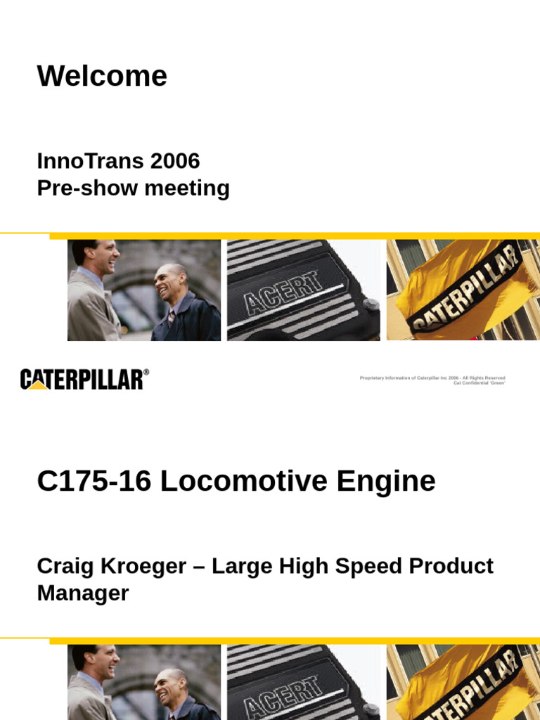 C175-16 ACERT Locomotive Engine Overview | PDF | Fuel Injection | Engines