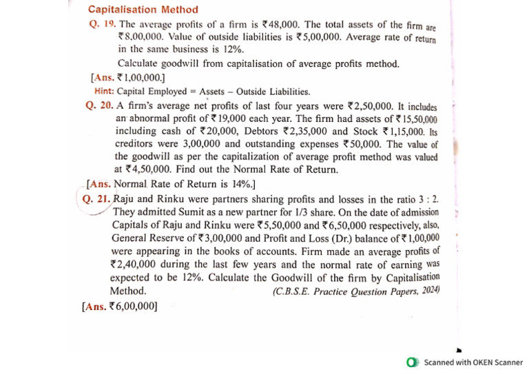 Question Capitalization Method | PDF