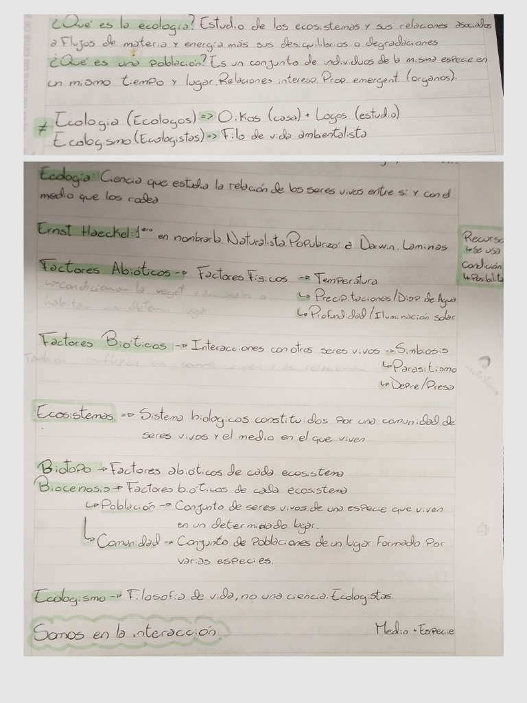 Clase 1 Ecologia | PDF