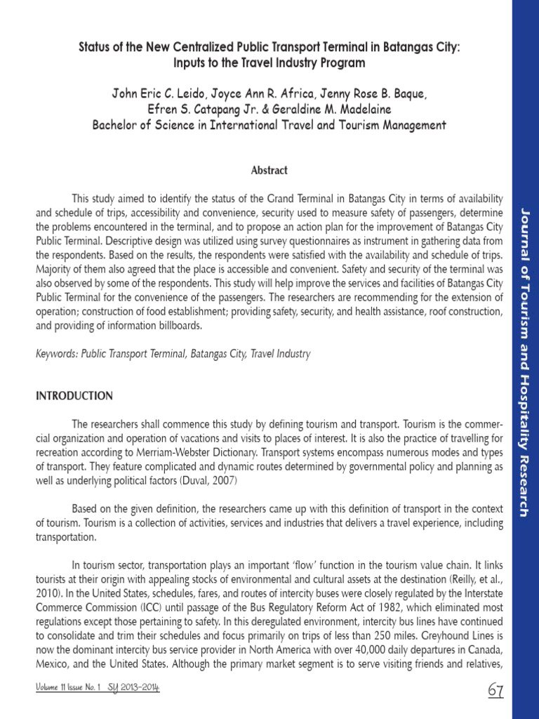 JTHR New Centralized Public Transport Terminal | PDF | Public Transport ...