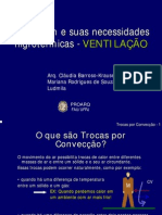 O Homem e Suas Necessidades Higrotérmicas - Ventilação