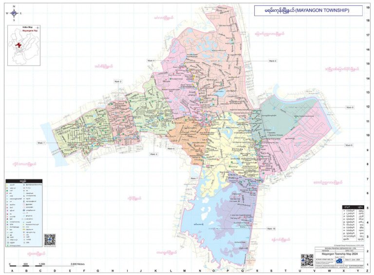 Map of Mayangone Yangon Myanmar | PDF