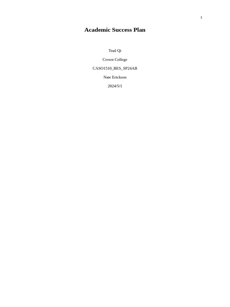 Academic Success Strategies for College | PDF | Time Management ...