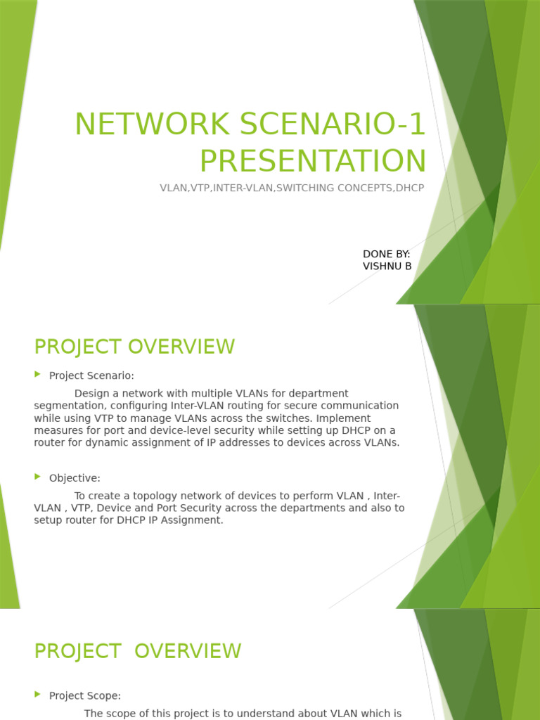 VLAN and DHCP Network Design Guide | PDF | Ip Address | Computer Network