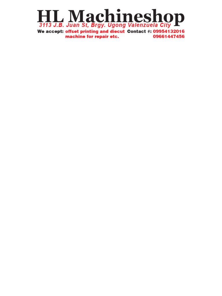 HL Machineshop | PDF