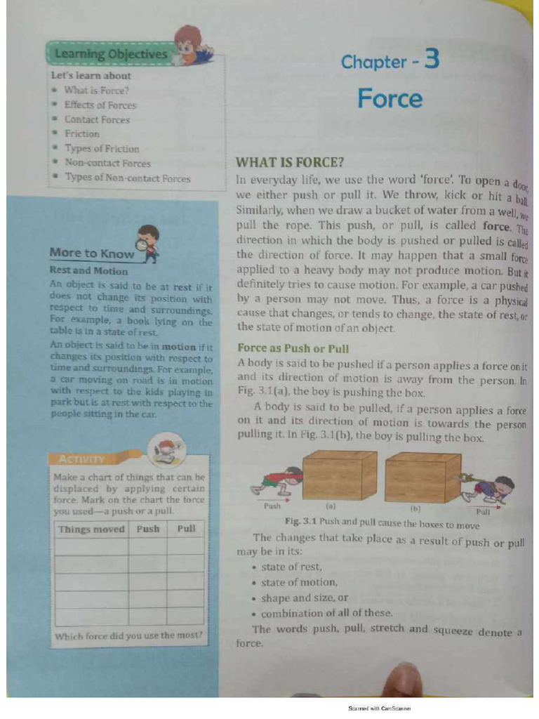 Chapter 3 Force and Friction | PDF