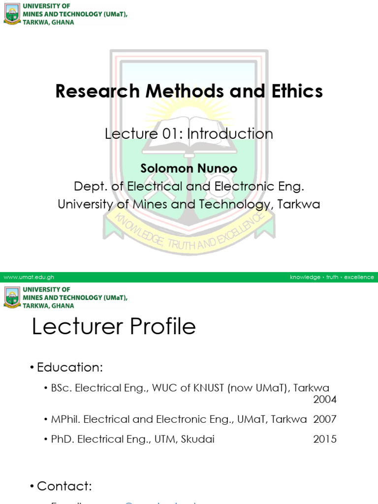 Research Methods and Ethics Overview | PDF | Theory | Methodology
