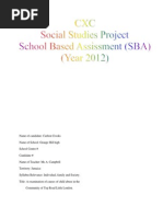 Download Jj Social Studies SBA by Delano Crooks SN90694477 doc pdf