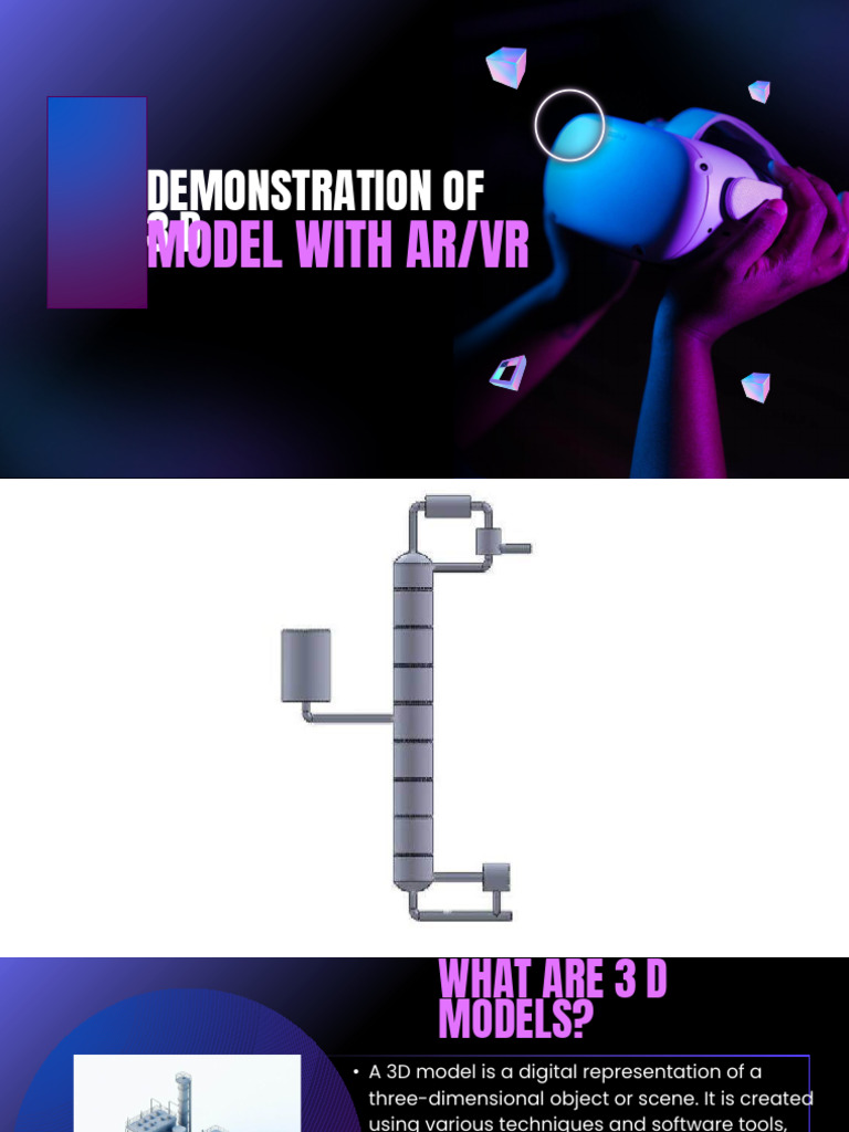 Demonstration of 3d Model With AR and VR-compressed | PDF | Augmented ...