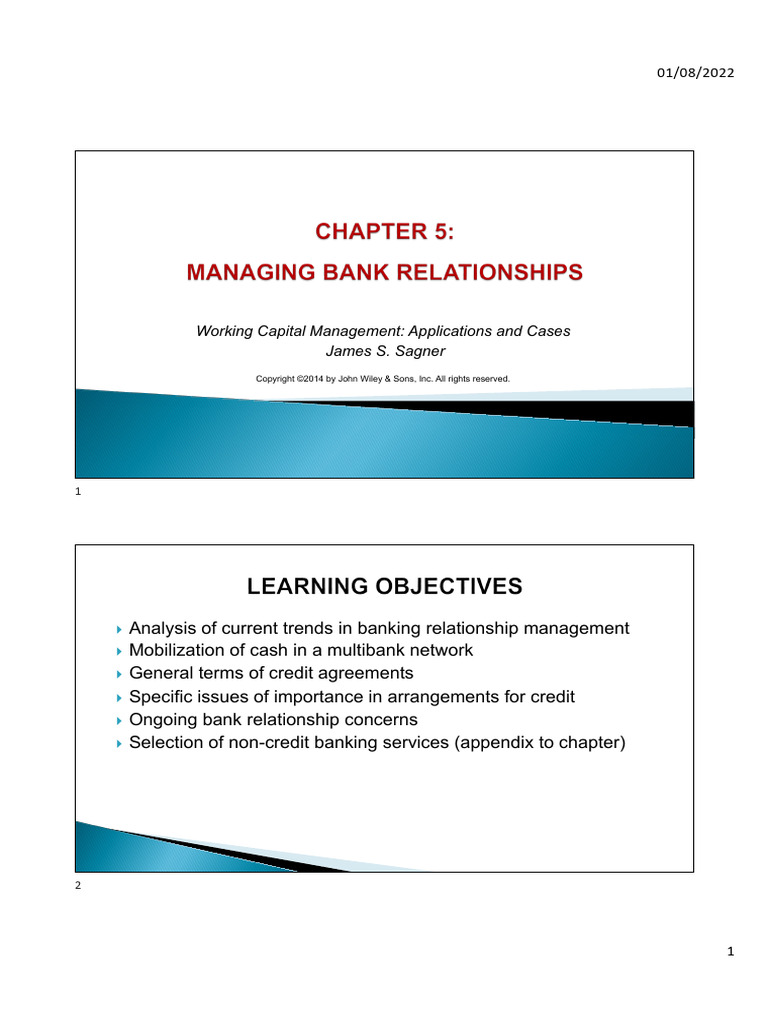 Effective Bank Relationship Management | PDF | Banks | Loans