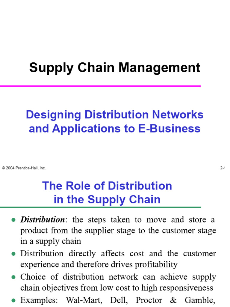 Distribution Network Design for E-Business | PDF | Lean Manufacturing ...