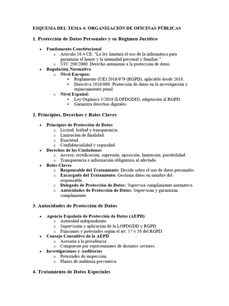 Esquema Del Tema 4 | PDF | Gobierno | Justicia