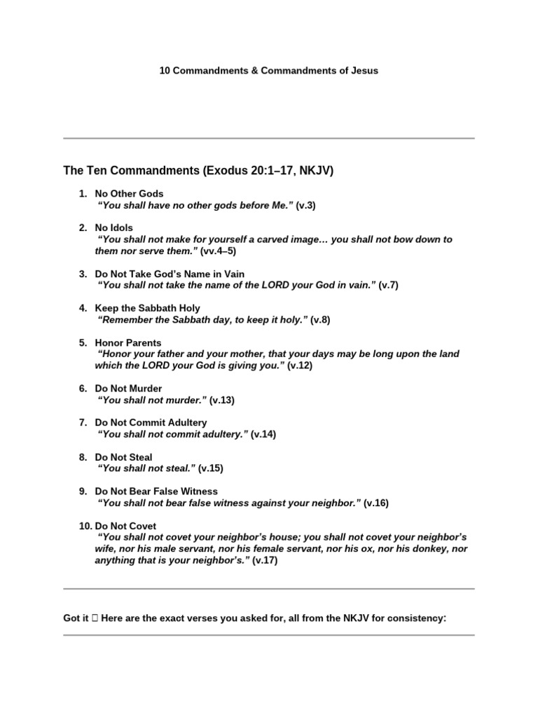 Jesus and the Ten Commandments | PDF | Ten Commandments | Jesus