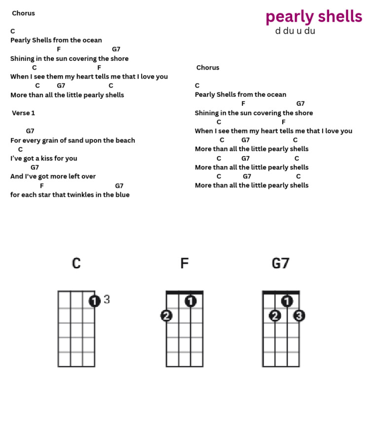 Pearly Shells Song Lyrics | PDF