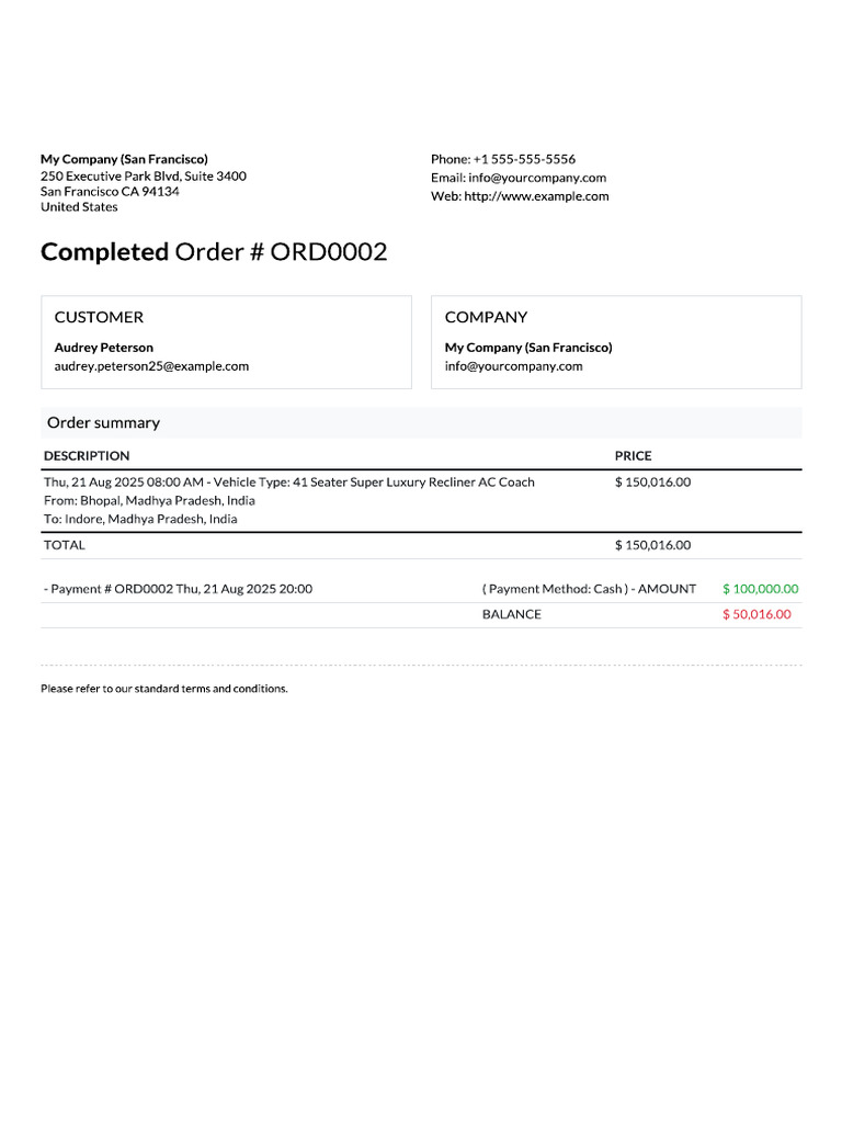 Invoice ORD0002 2 | PDF