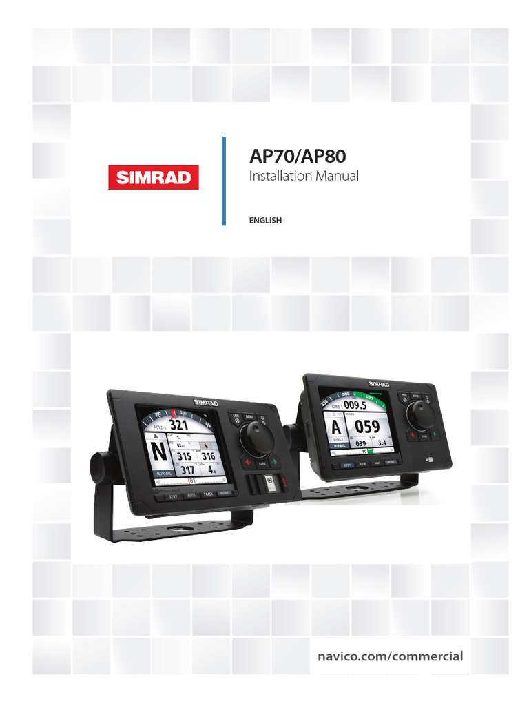 Simrad AP70/AP80 Installation Guide | PDF | Power Supply | Electrical ...