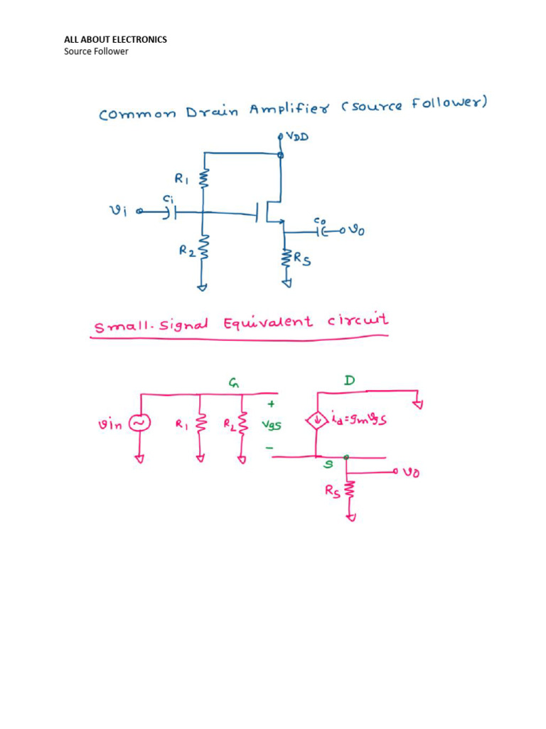 Understanding Source Followers in Electronics | PDF