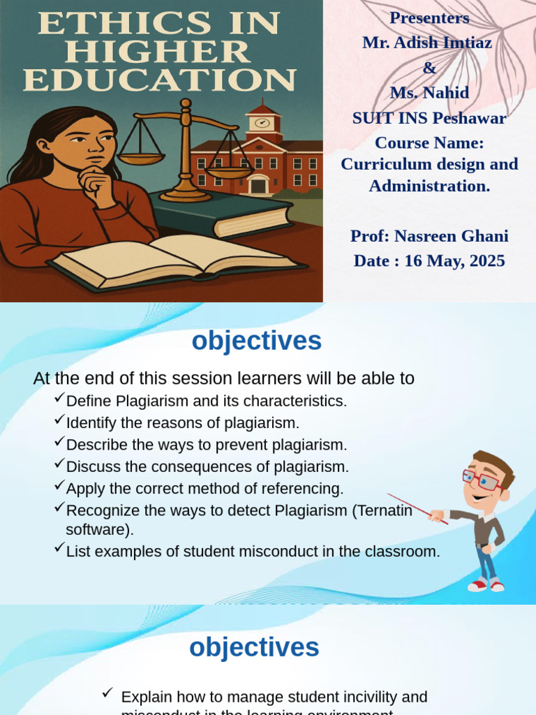 Understanding Plagiarism and Ethics in Education | PDF | Plagiarism ...