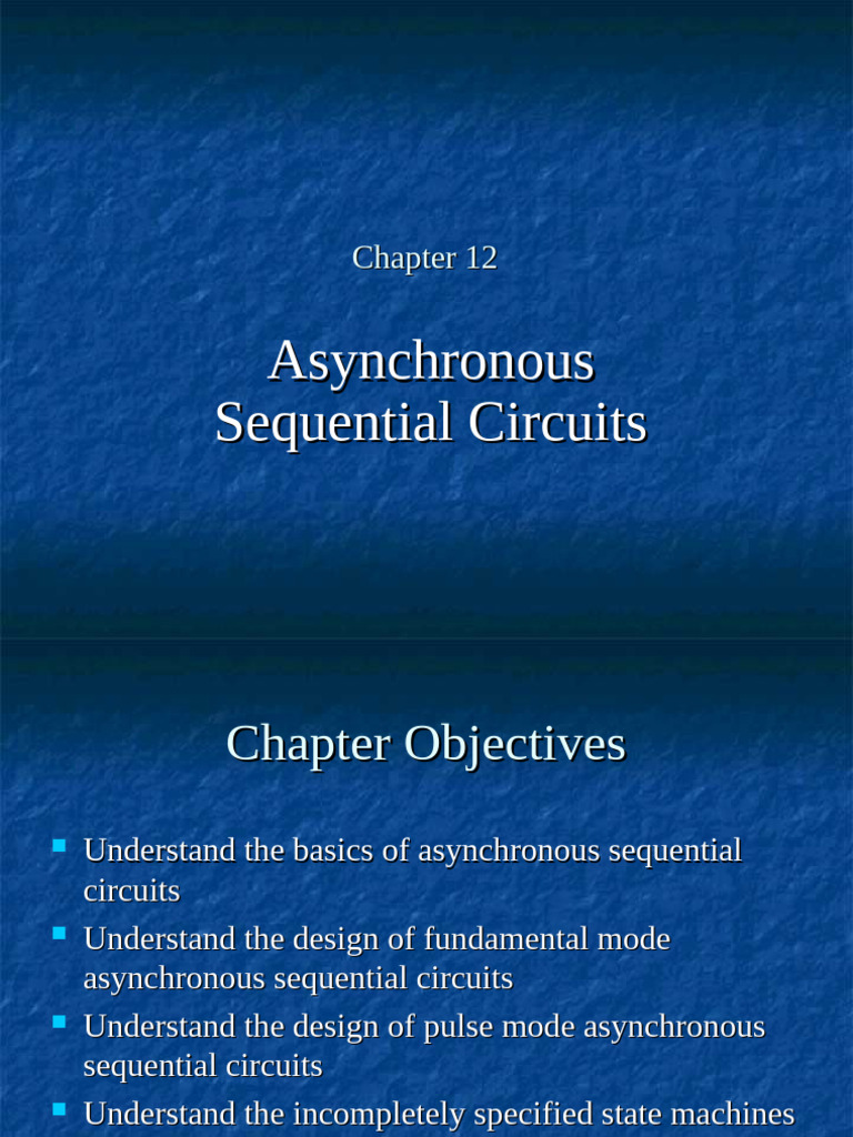 Asynchronous Sequential Circuits Guide | PDF | Applied Mathematics ...