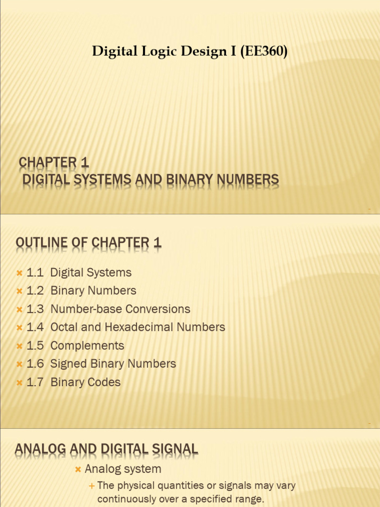 Digital Systems and Number Bases Overview | PDF | Binary Coded Decimal ...