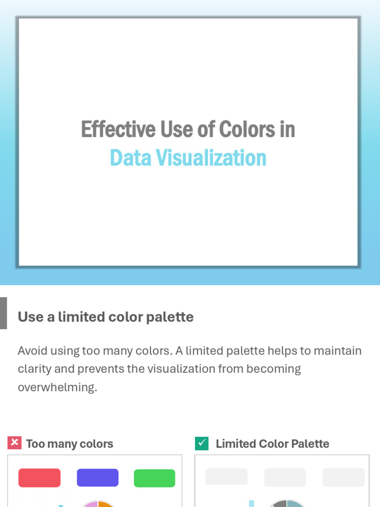 Effective Use of Colors in Data Visualization | PDF | Color | Vision