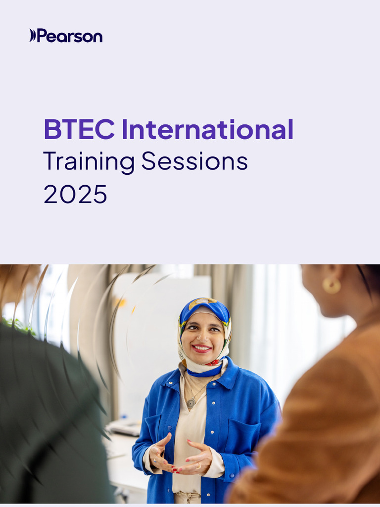 BTEC International Training Sessions 2025 | PDF | Educational Stages ...