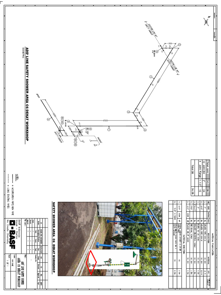 Isometric Add' Safety Shower Area C6 Dekat Workshop 4 | PDF