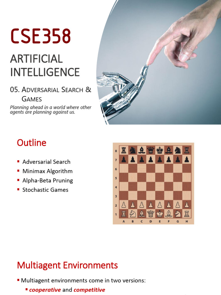 Adversarial Search in AI Games | PDF | Applied Mathematics | Algorithms