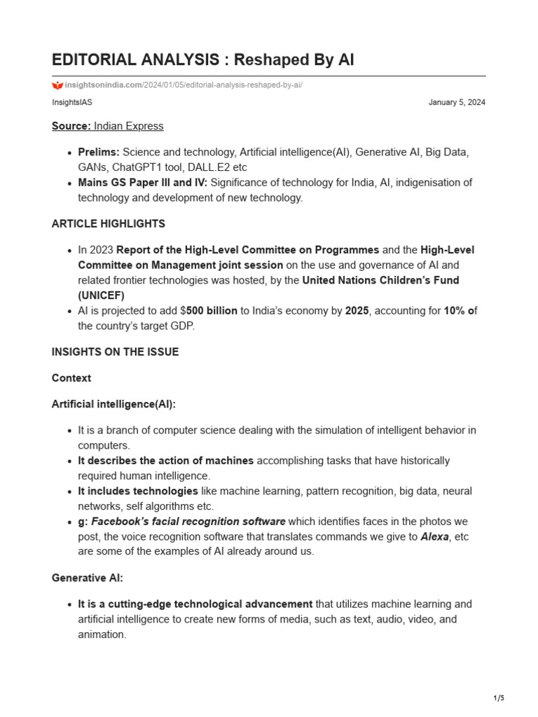 AI's Impact on Sovereignty and Ethics | PDF | Artificial Intelligence ...