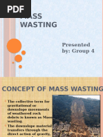 Types of Mass Wasting Explained | PDF | Erosion | Soil